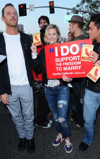 Prop 8 Rally-Drew Barrymore