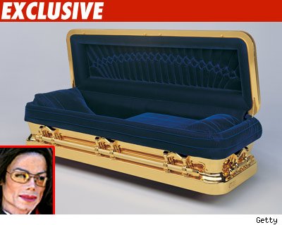 Michael Jackson Gold Casket 