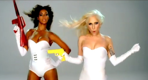 Beyonce and Lady Gaga "Videophone" 