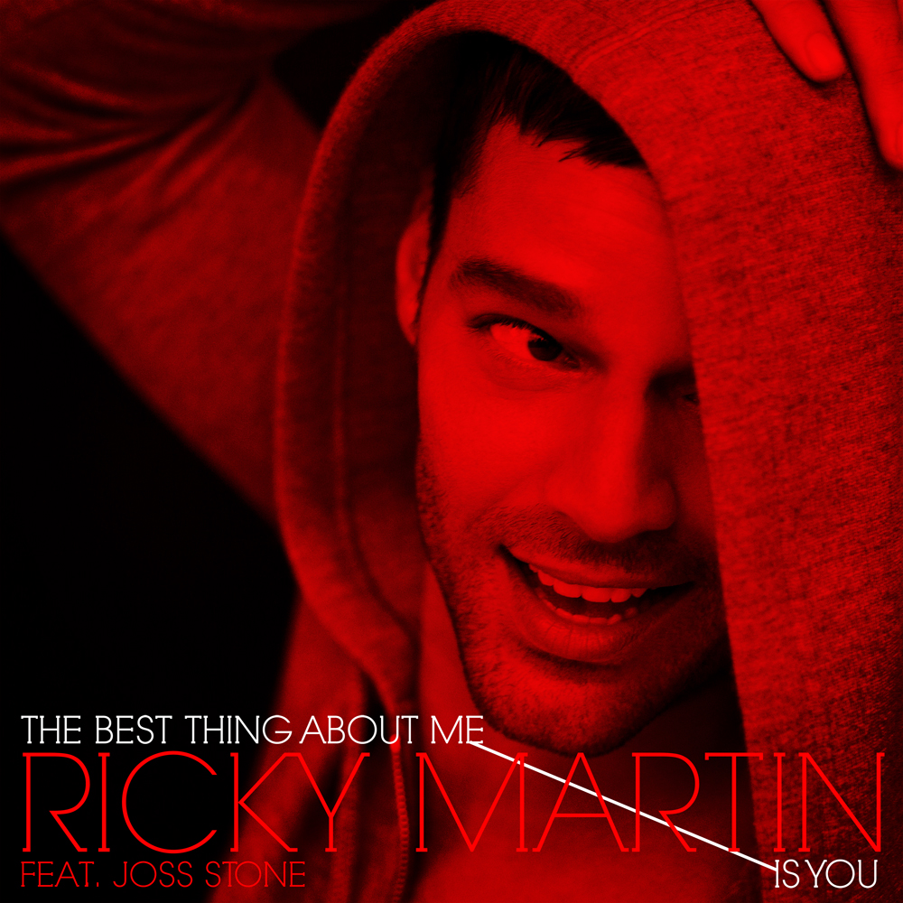 Ricki Martin red Single Cover the Best thing about me is you