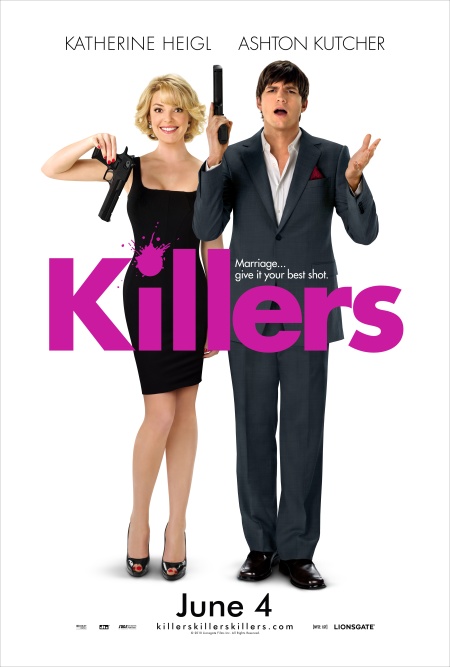 Katherine Heigl and Ashton Kutcher, KILLERS movie poster